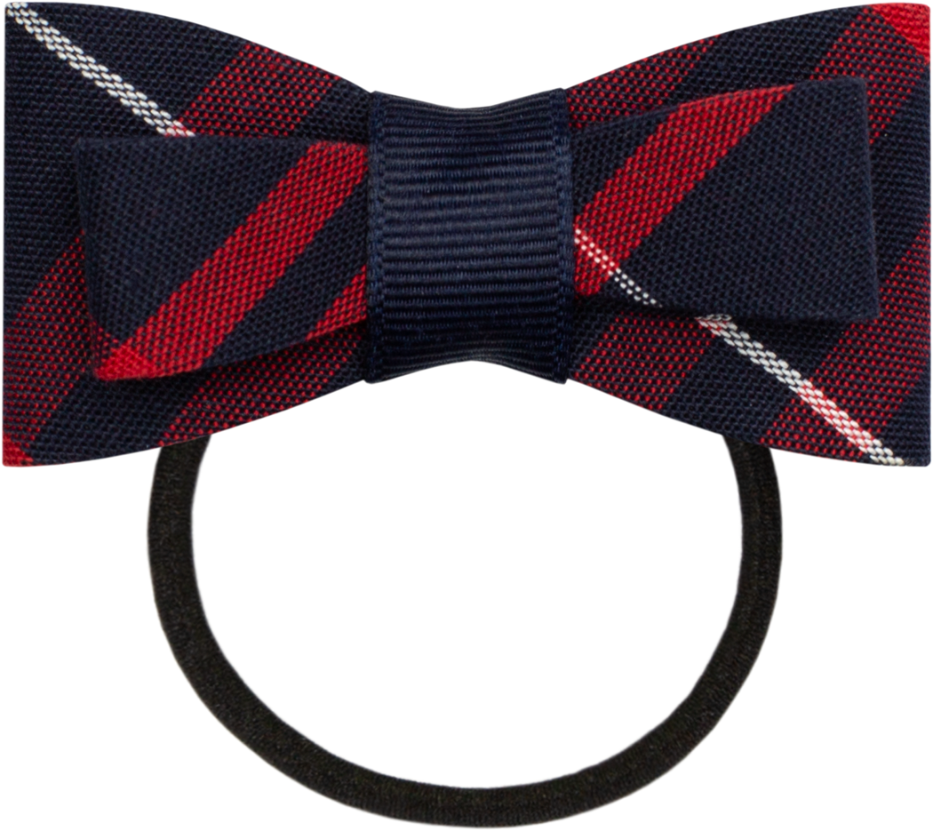 Wide Bowtie-Style Elastic Band Hair Bow
