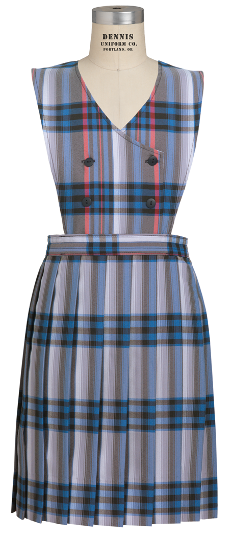 Double-Breasted Knife Pleat Jumper
