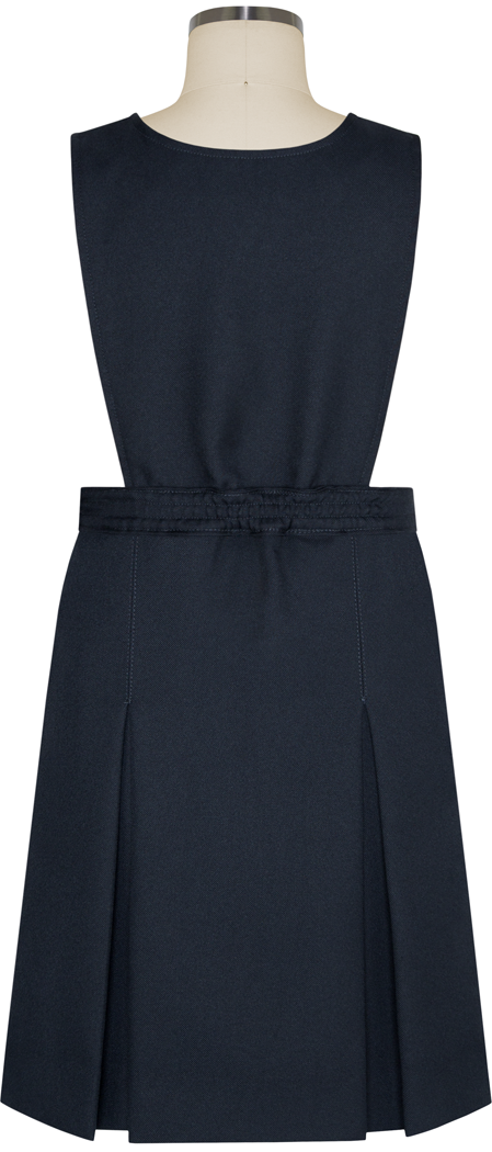 Extra Long Bib Front Box Pleat Jumper