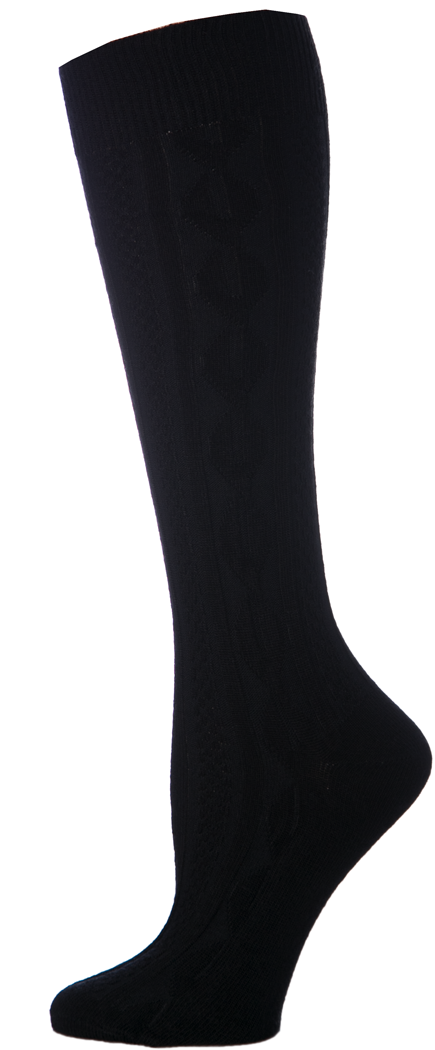 Cable Knit Knee-High Socks - 3 Pack