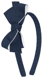 Headband with Two Color Bow