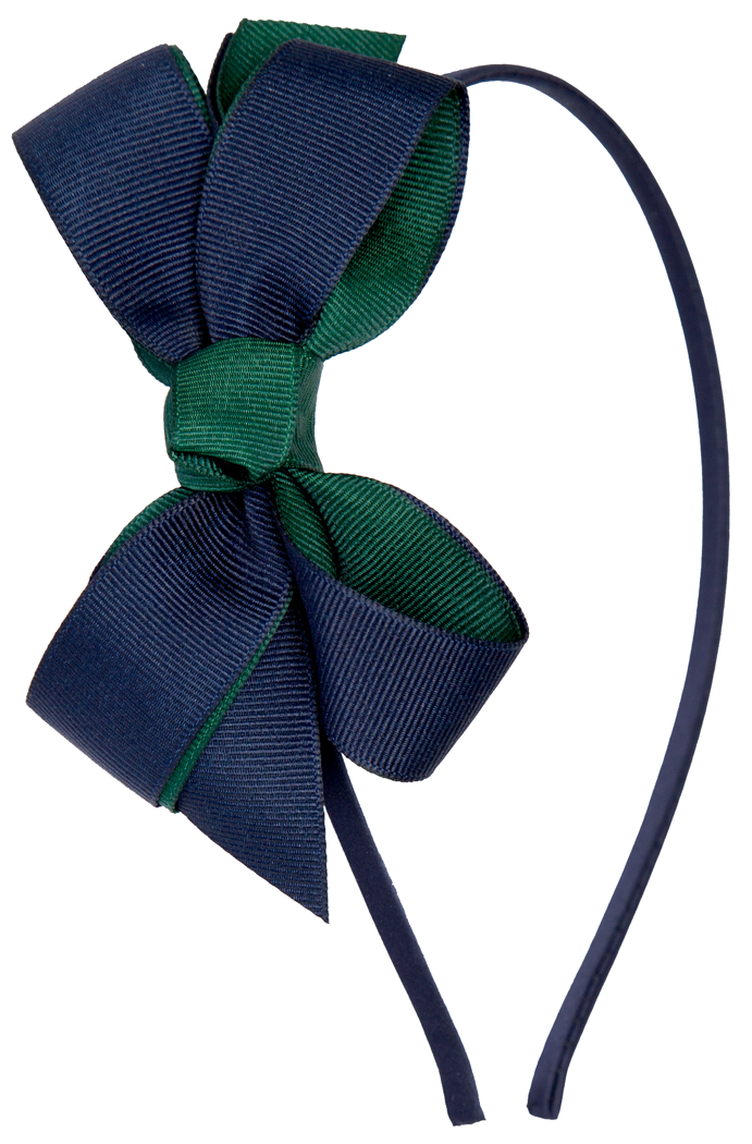Headband with Two Color Bow