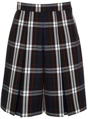 Kick Pleat Plaid Culottes