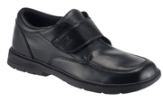 Youth Leather Velcro Oxford Shoes