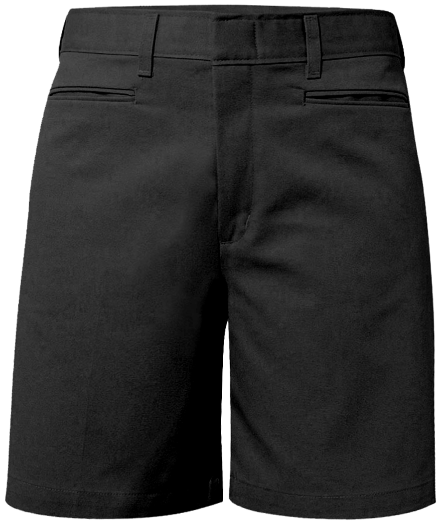 Mid-Rise Flat Front Shorts