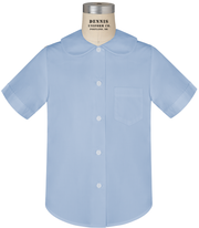 Short Sleeve Peter Pan Collar Blouse