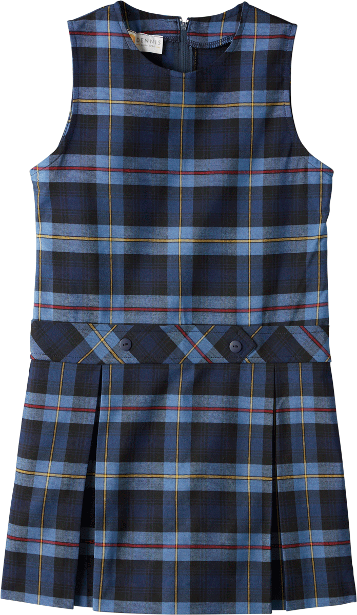 Jewel Neck Drop Waist Jumper