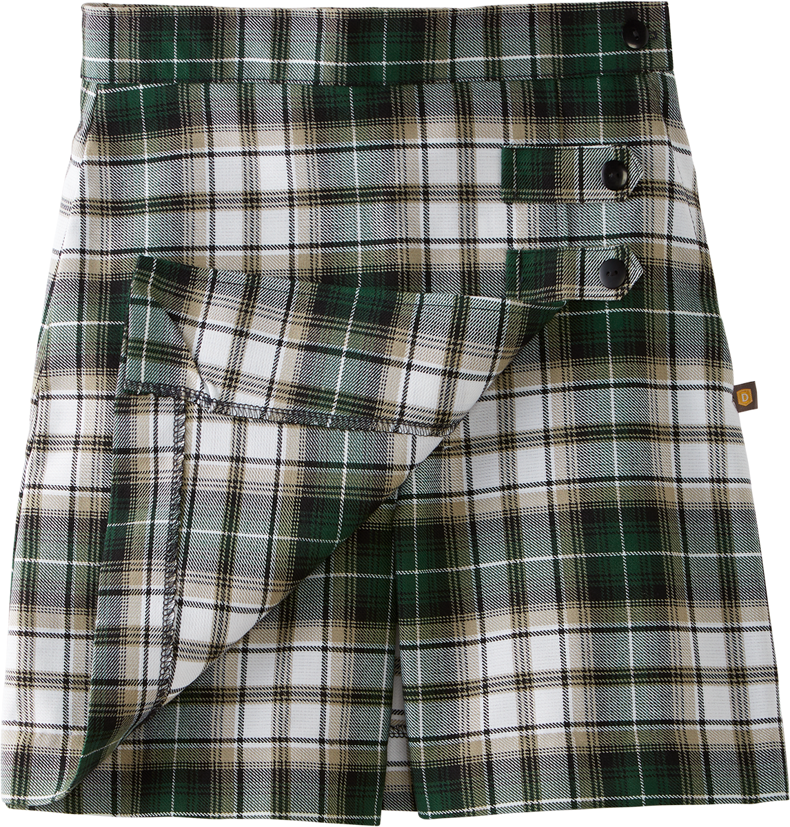 Double Tab Pleated Skort