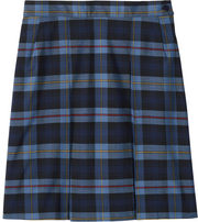 Stitched-Down Box Pleat Skirt