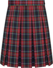 Hipstitched Box Pleat Skirt