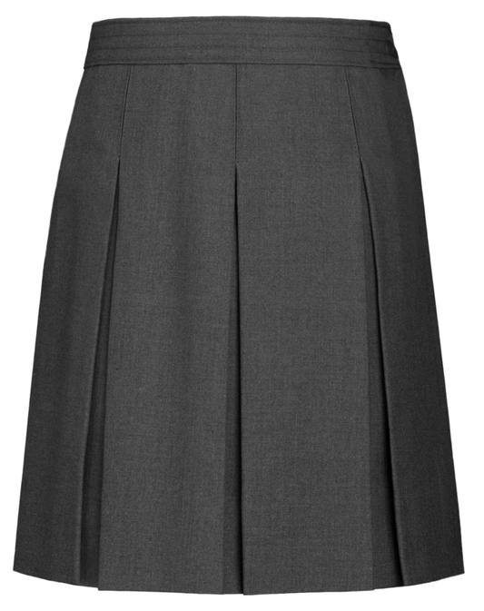 Hipstitched Box Pleat Skirt