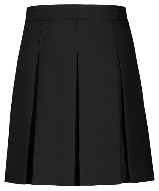 Extra Long Hipstitched Box Pleat Skirt