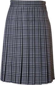 Stitched-Down Knife Pleat Skirt