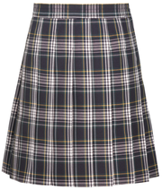 Hipstitched Knife Pleat Skirt
