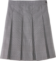 Hipstitched Box Pleat Skirt