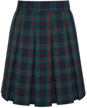 Hipstitched Box Pleat Skirt