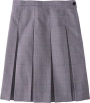 Hipstitched Box Pleat Skirt