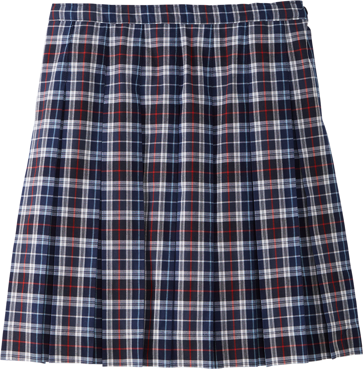Hipstitched Box Pleat Skirt