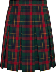 Hipstitched Box Pleat Skirt