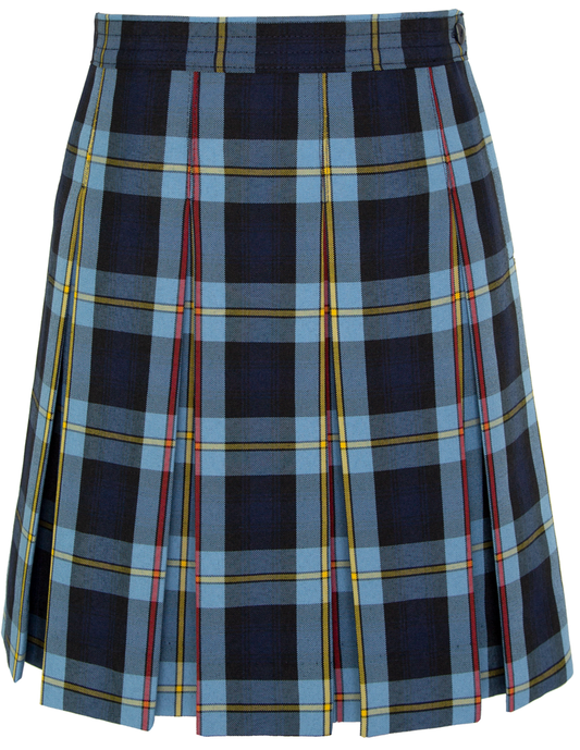 Hipstitched Box Pleat Skirt