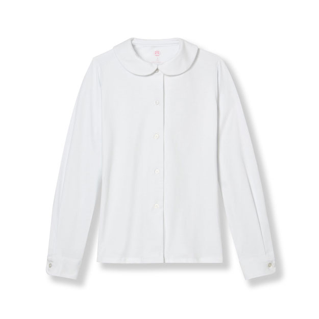 Long Sleeve Peter Pan Knit Blouse