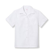 Short Sleeve Pinfeather Blouse