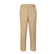 Flexible Twill Flat Front Pants