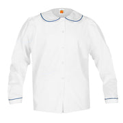 Puff Long Sleeve Broadcloth Blouse