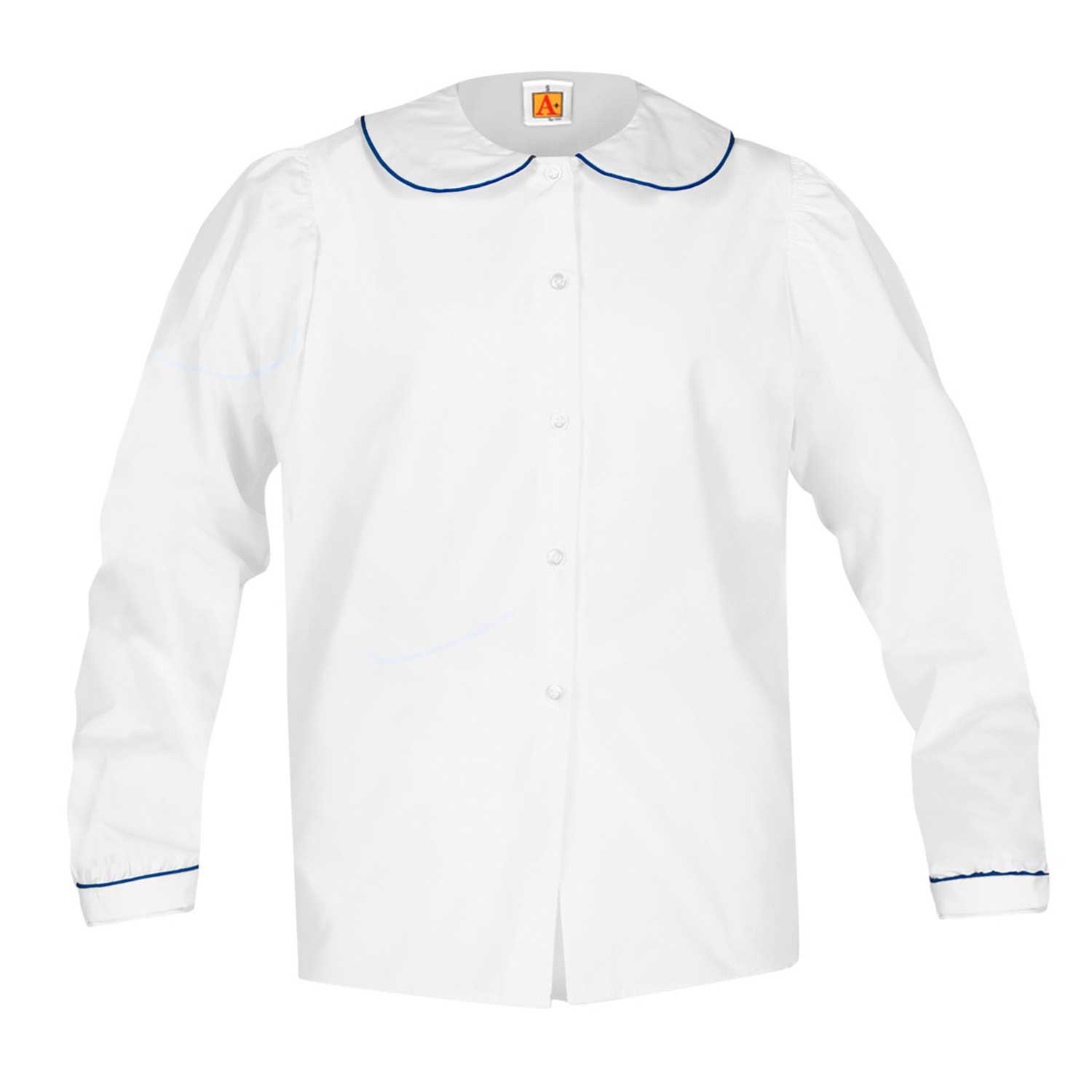 Puff Long Sleeve Broadcloth Blouse