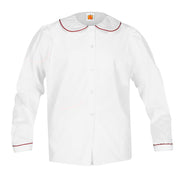 Puff Long Sleeve Broadcloth Blouse