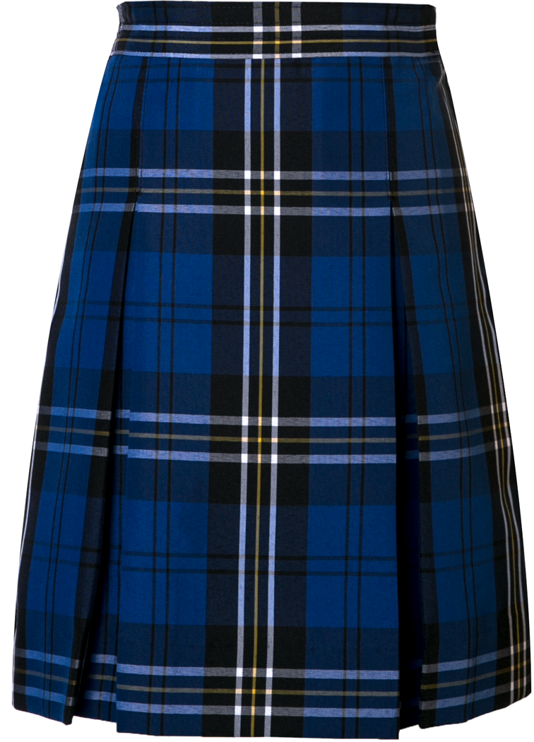 Stitched Down Kick Pleat Skirt