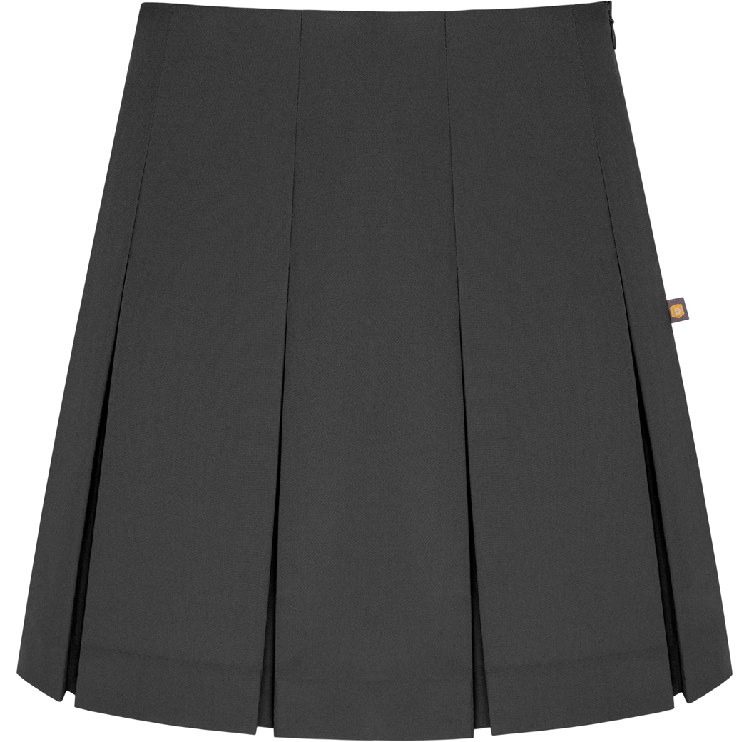 High Waist Box Pleat Skirt
